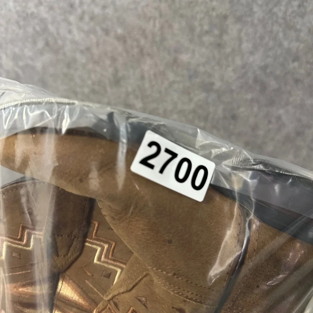 Roper‎ Monterey Aztec Western Boots Little Kids Size 11 Brown Leather Cowboy
